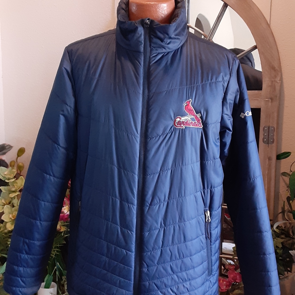 Columbia Mighty Lite Jacket STL Cards OMNI-HEAT Lined Size Medium